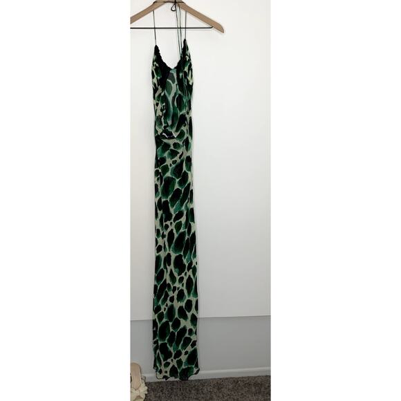 Rat & Boa Vivi Maxi Dress Womens Green New Large - Picture 3 of 16